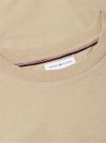 Beige Logo Graphic Jersey Crew Neck T-Shirt  Men