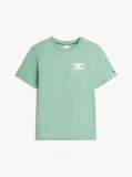 Green Logo Graphic Jersey Crew Neck T-Shirt  Men