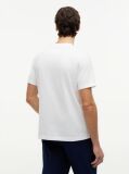 White Logo Graphic Jersey Crew Neck T-Shirt  Men