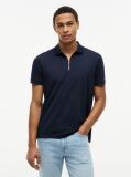 Blue Regular Fit Fluid Cotton Polo Shirt  Men