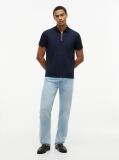 Blue Regular Fit Fluid Cotton Polo Shirt  Men