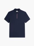 Blue Regular Fit Fluid Cotton Polo Shirt  Men