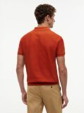 Orange Regular Fit Jacquard Polo Shirt  Men