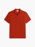 Orange Regular Fit Jacquard Polo Shirt  Men