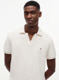 Beige Regular Fit Jacquard Polo Shirt  Men