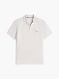 Beige Regular Fit Jacquard Polo Shirt  Men