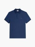 Blue Regular Fit Geometric Print Polo Shirt  Men
