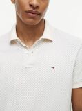 Beige Regular Fit Geometric Print Polo Shirt  Men
