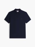 Blue Regular Fit Zip Placket Polo Shirt  Men