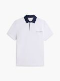 White Classic Fit Pique Polo Shirt  Men