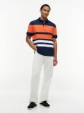 Multi Relaxed Fit Colour-Blocked Polo Shirt  Men