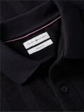 Black Regular Fit Tonal Stripe Polo Shirt  Men
