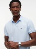 Blue Regular Fit Tonal Stripe Polo Shirt  Men