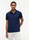 Blue Regular Fit Tonal Stripe Polo Shirt  Men