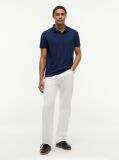 Blue Regular Fit Tonal Stripe Polo Shirt  Men
