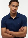 Blue Regular Fit Tonal Stripe Polo Shirt  Men