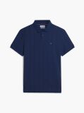 Blue Regular Fit Tonal Stripe Polo Shirt  Men