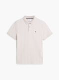 Beige Regular Fit Tonal Stripe Polo Shirt  Men