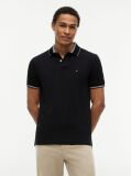 Black Heritage Regular Fit Stripe Trim Polo Shirt  Men