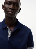 Blue Regular Fit Tipped Cuff Polo Shirt  Men