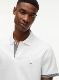 White Regular Fit Tipped Cuff Polo Shirt  Men