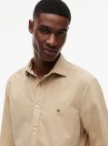 Beige Regular Fit Washed Poplin Shirt  Men