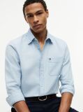 Blue Regular Fit Button-Down Chambray Shirt  Men