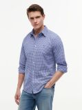 Multi Flex Poplin Gingham Shirt  Men