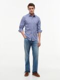 Multi Flex Poplin Gingham Shirt  Men