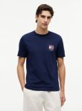 Blue Wavy Flag T-Shirt  Men