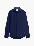 Blue Slim Cotton Shirt  Men