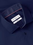 Blue Slim Cotton Shirt  Men