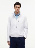 White Logo Collar Zip-Thru Jacket  Men