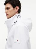 White Logo Collar Zip-Thru Jacket  Men