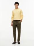 Green Bleecker Slim Printed Structured Chinos  Men
