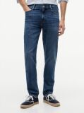 Blue Denton Whiskered Straight Jeans  Men