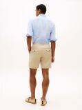 Khaki Dover Linen Blend 8" Inseam Chino Bermuda Shorts  Men