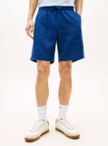 Blue Dover Linen Blend 8" Inseam Chino Bermuda Shorts  Men