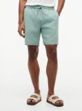 Green Dover Linen Blend 8" Inseam Chino Bermuda Shorts  Men