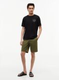 Black Logo Jersey Crew Neck T-Shirt  Men