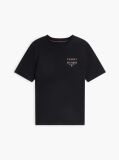 Black Logo Jersey Crew Neck T-Shirt  Men