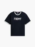 Blue Relaxed Jersey Ringer T-Shirt  Men