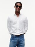 White TH Flex Slim Fit Dobby Shirt  Men