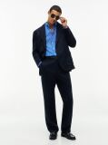 Blue Regular Fit Flex Stripe Shirt  Men