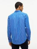 Blue Regular Fit Flex Stripe Shirt  Men