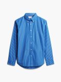 Blue Regular Fit Flex Stripe Shirt  Men