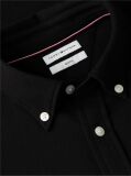 Black Slim Fit Knit Pique Shirt  Men