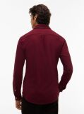 Red Slim Fit Knit Pique Shirt  Men
