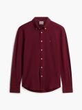 Red Slim Fit Knit Pique Shirt  Men