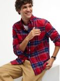 Multi Regular Fit Tartan Check Flannel Shirt  Men